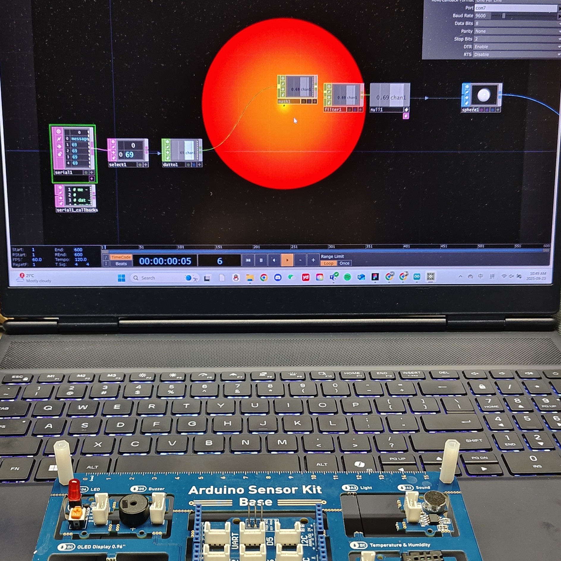 Set up TouchDesigner with Arduino.