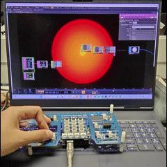 Controlling TouchDesigner design using the Arduino board. 